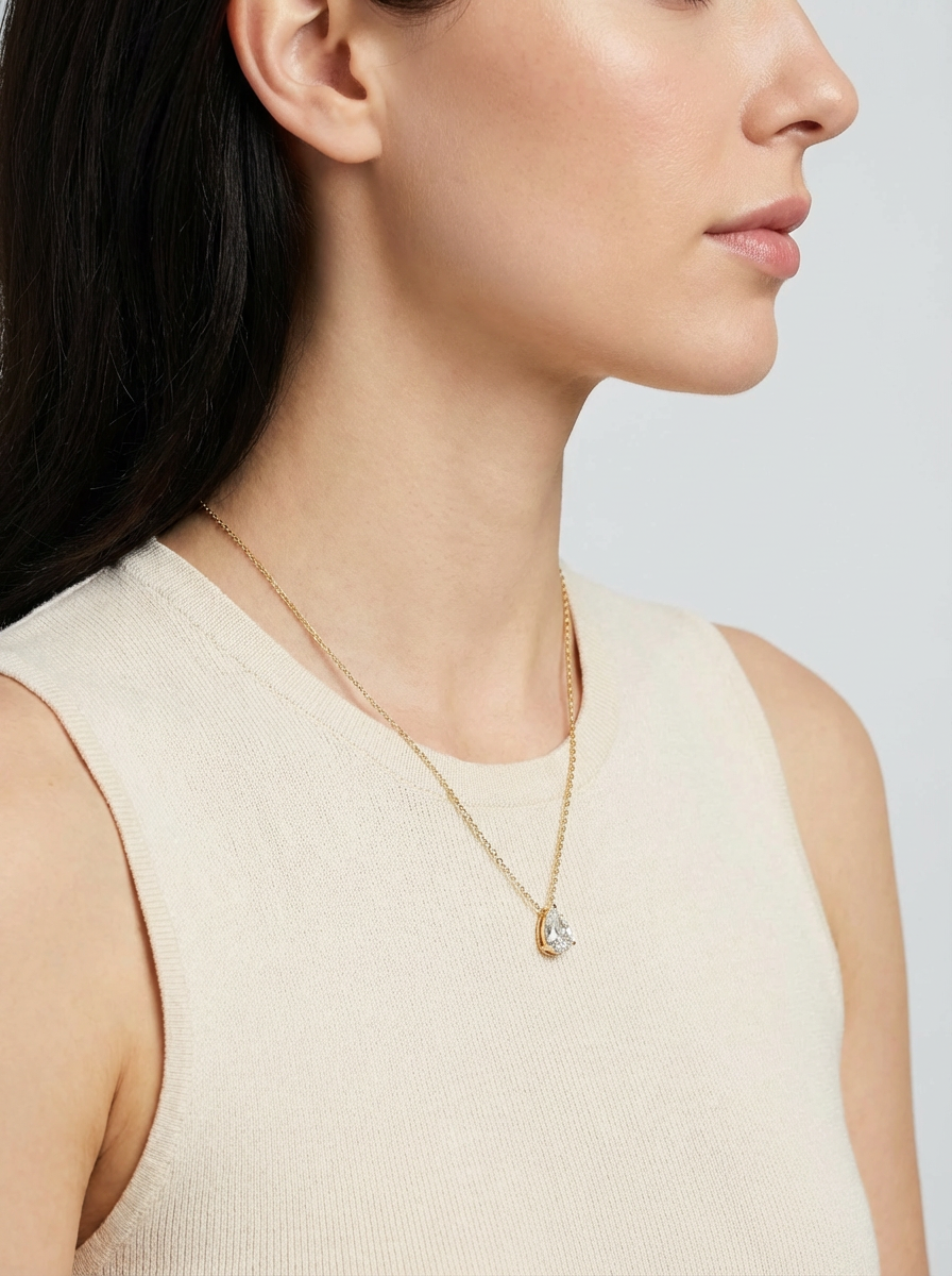 Daily Moissanite Pendant Necklace