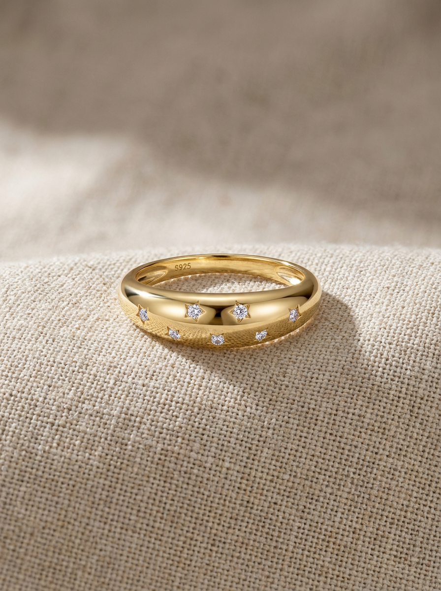 Bold Moissanite Cocktail Ring