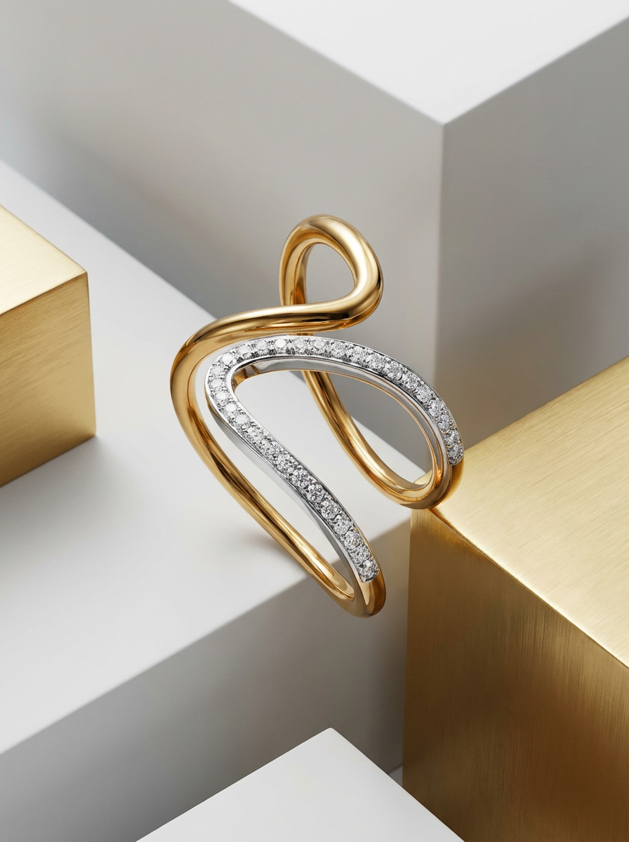 Shimmer Gemstone Stacking Ring