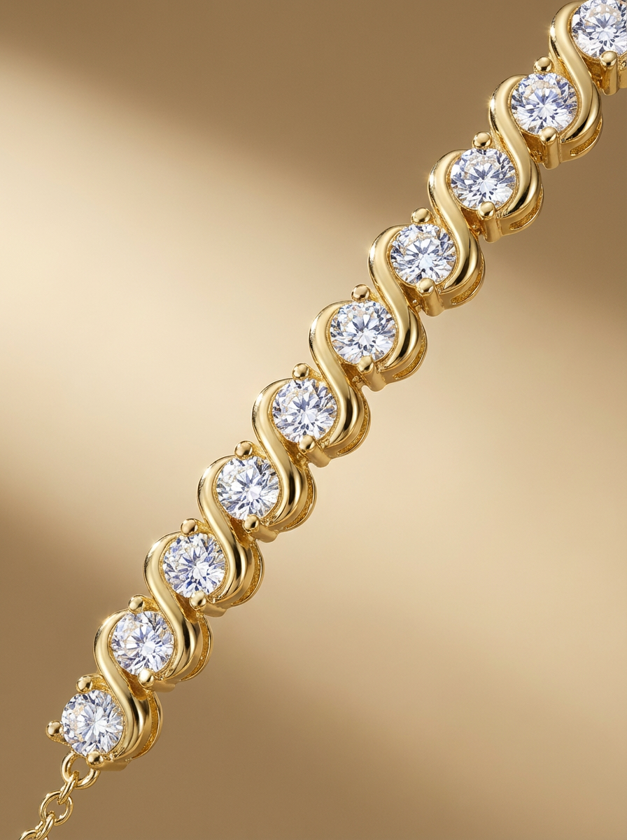 Luxe Moissanite Design Bracelet