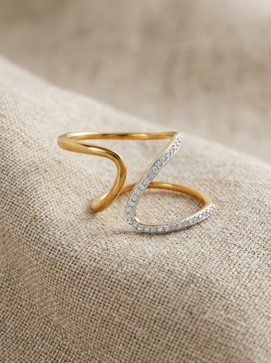 Shimmer Gemstone Stacking Ring