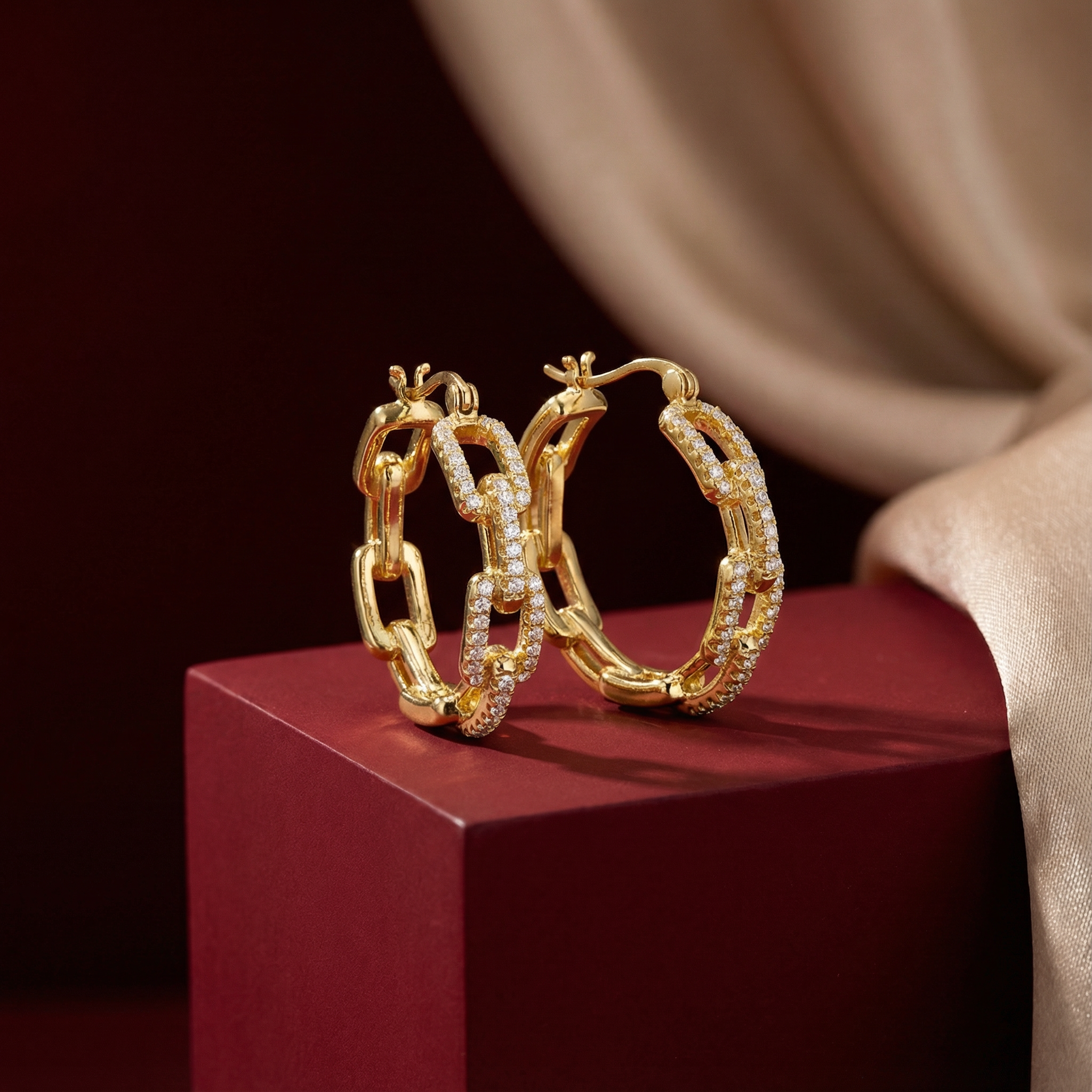 Grand Pave Statement Earrings