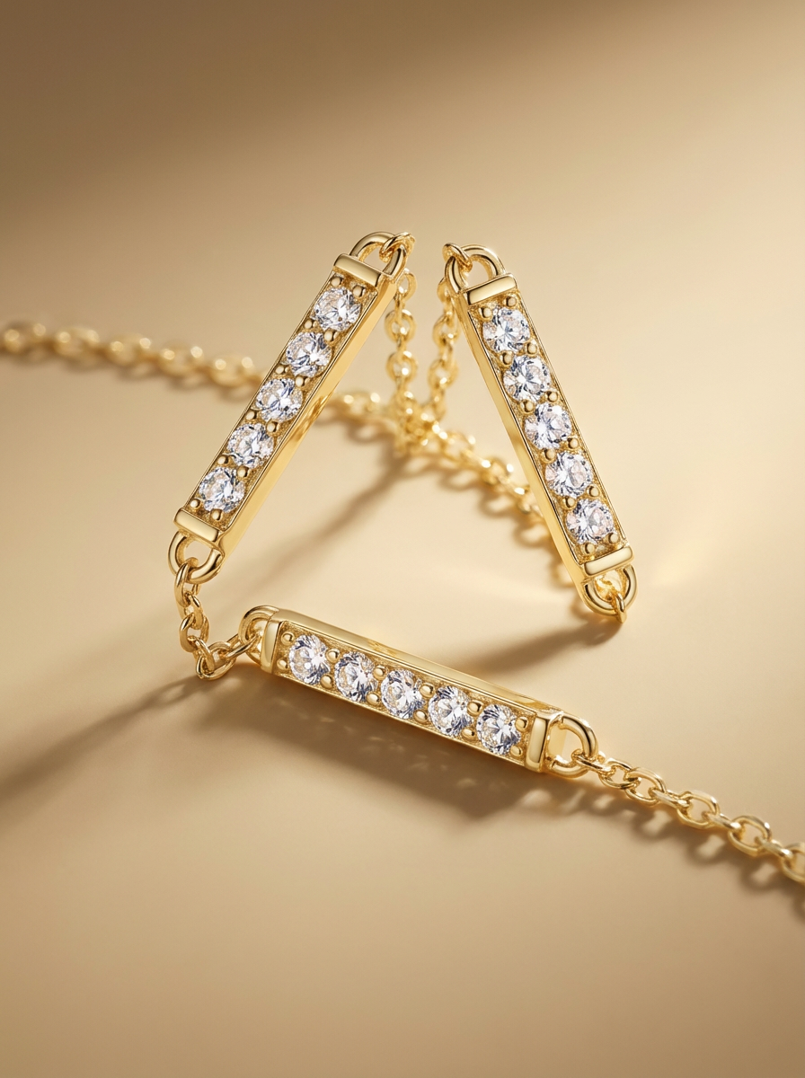 Bold Moissanite Texture Bracelet