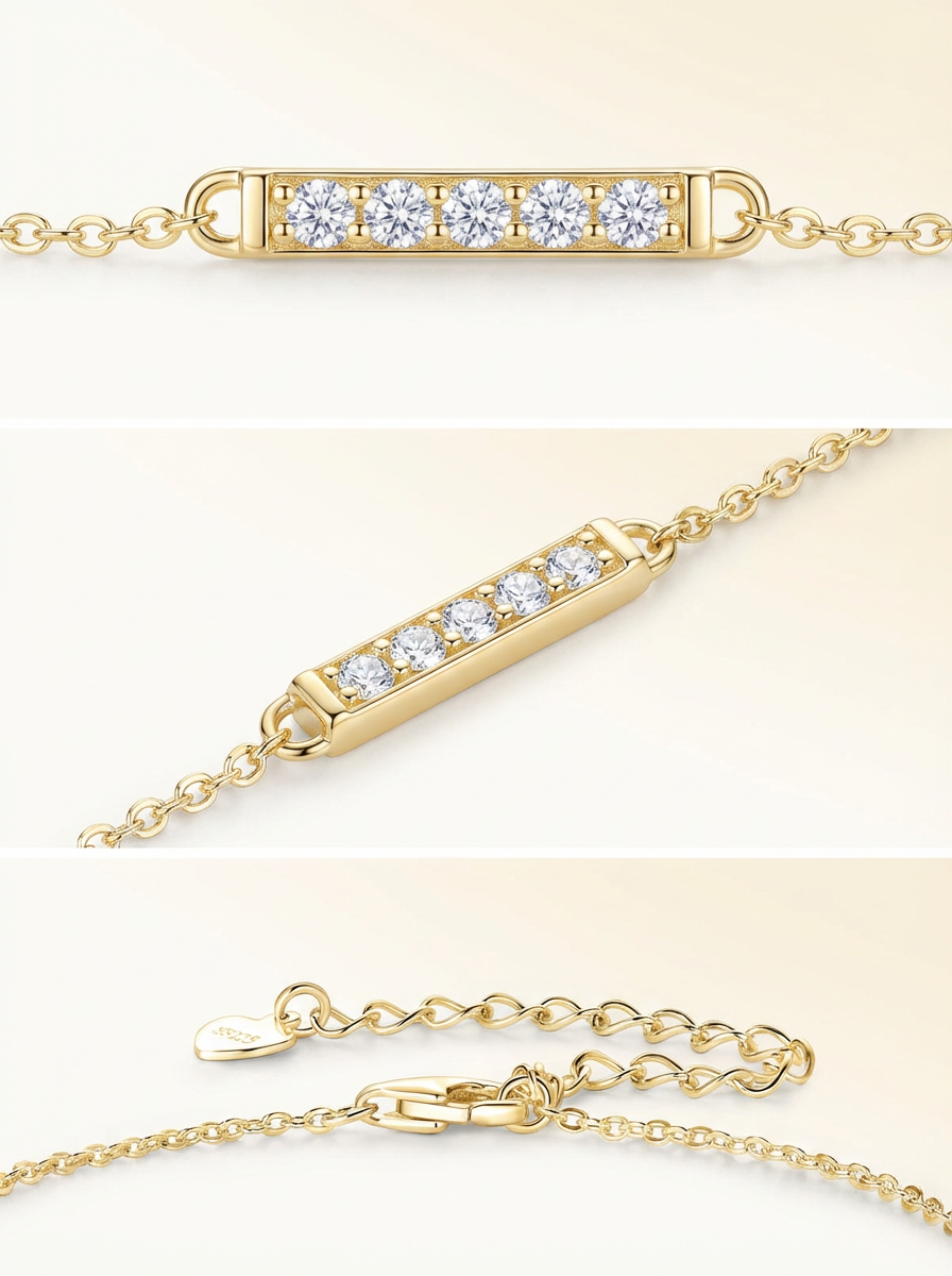 Bold Diamond Texture Bracelet