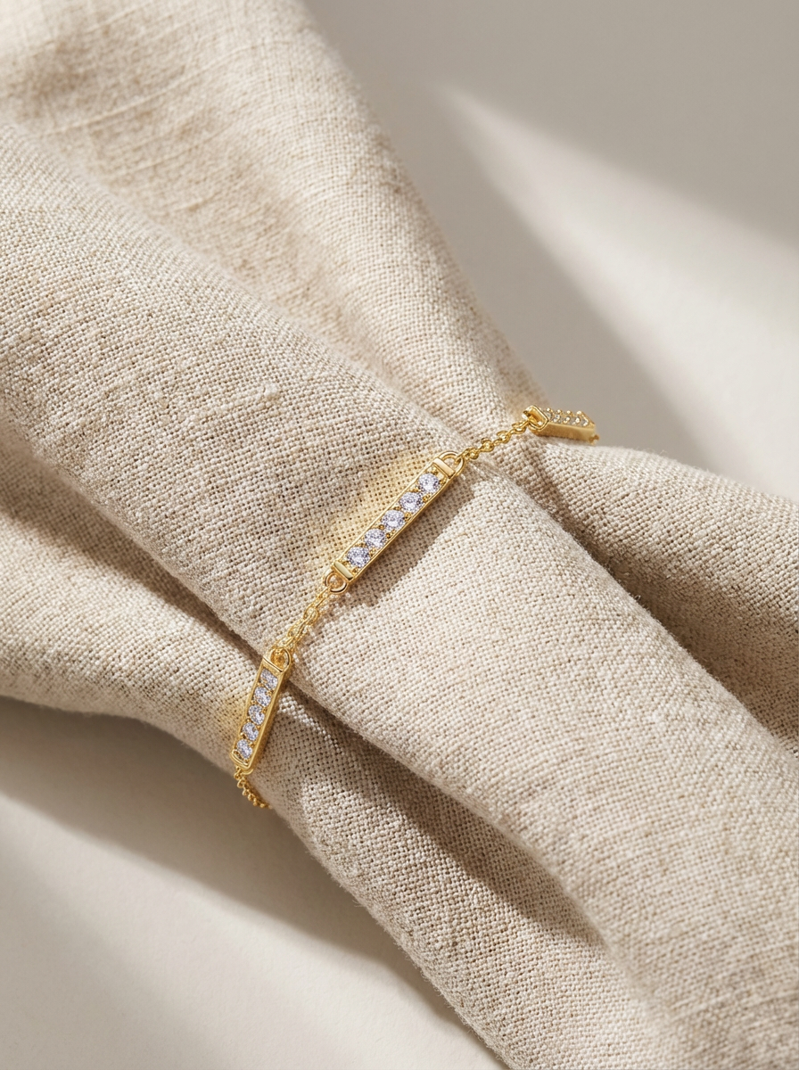 Bold Diamond Texture Bracelet