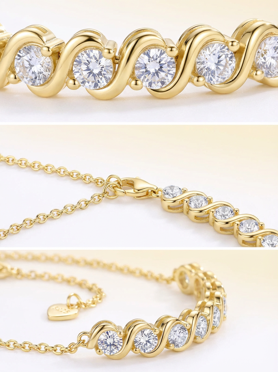 Luxe Diamond Design Bracelet