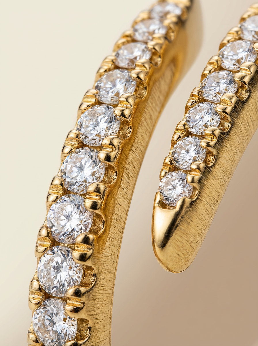 Golden Diamond Signet Ring