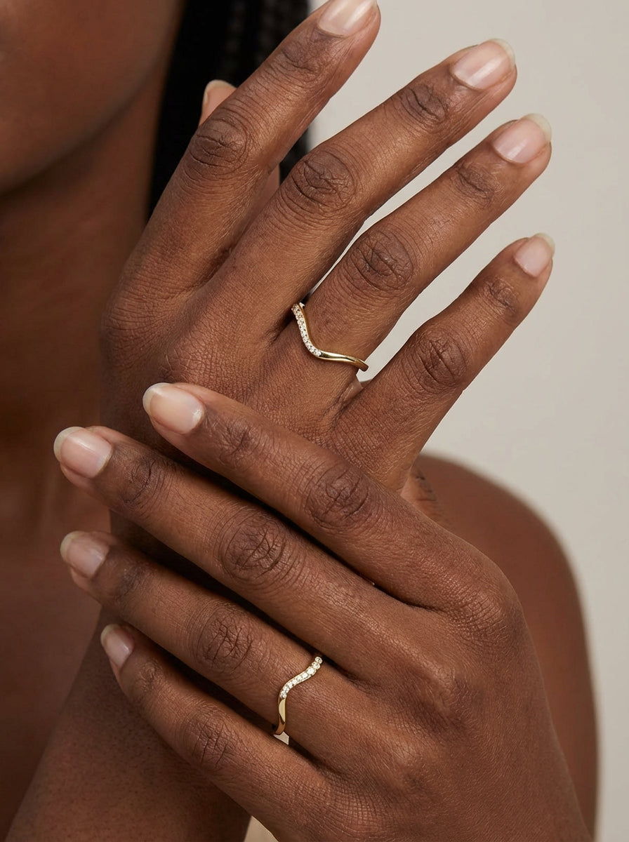 Dainty Gemstone Band Ring