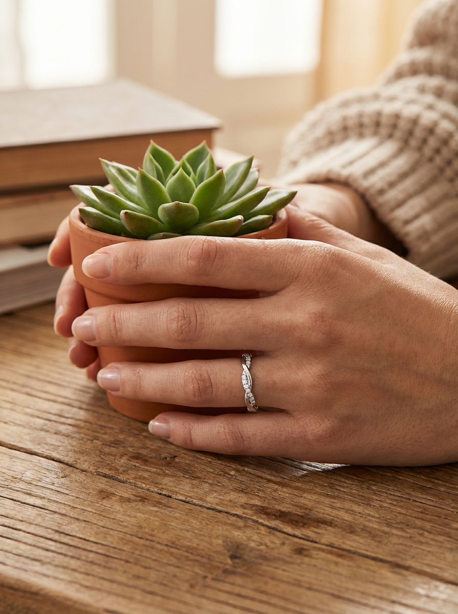 Radiant Diamond Statement Ring