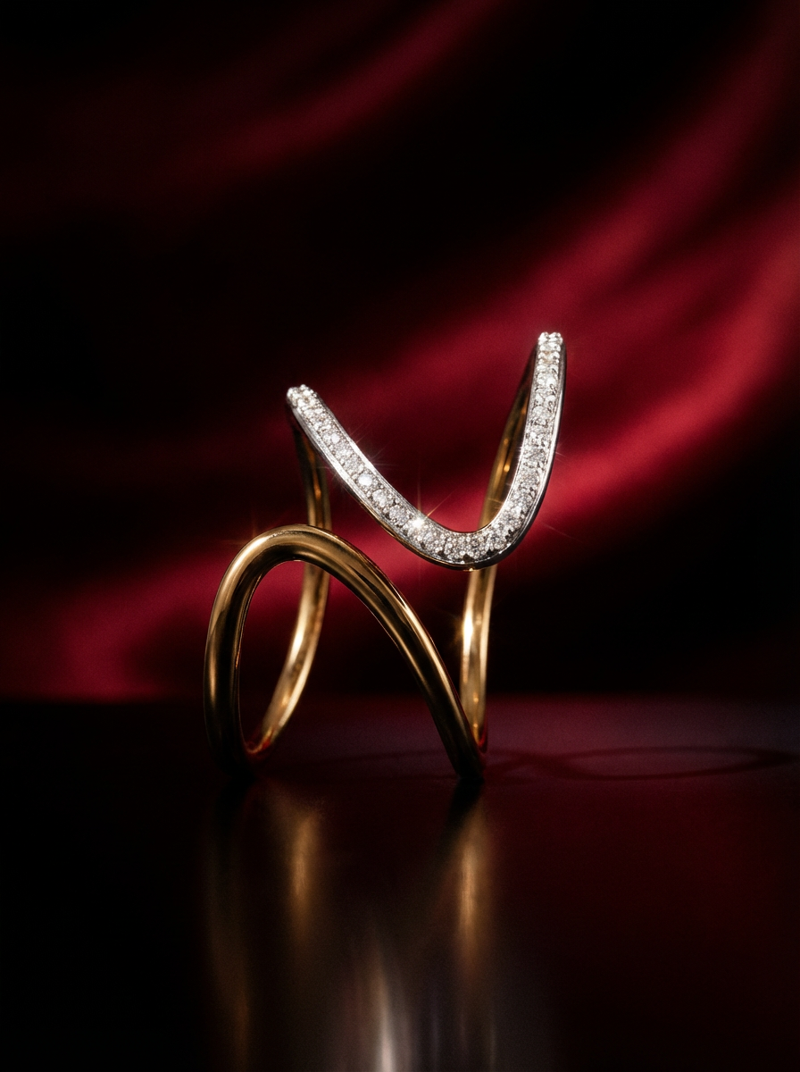 Shimmer Gemstone Stacking Ring