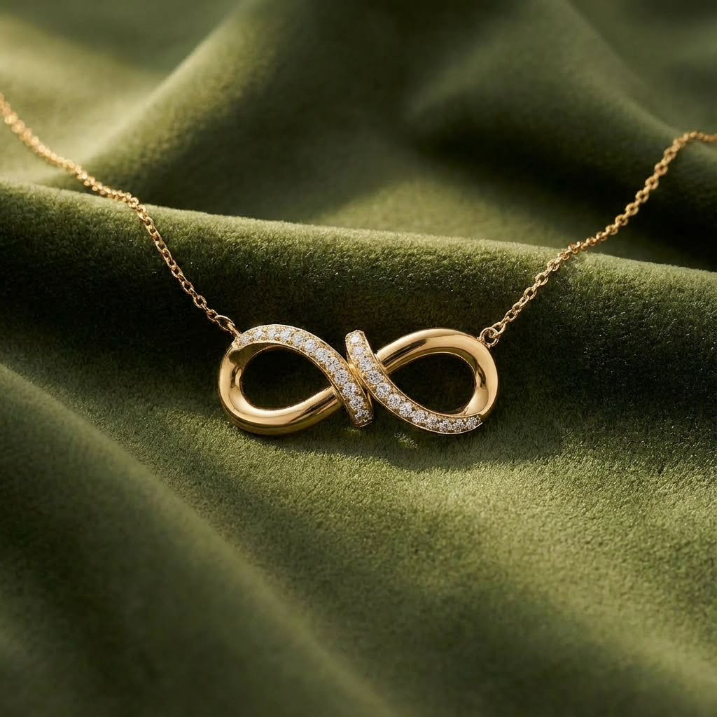 Modern Pave Bar Necklace