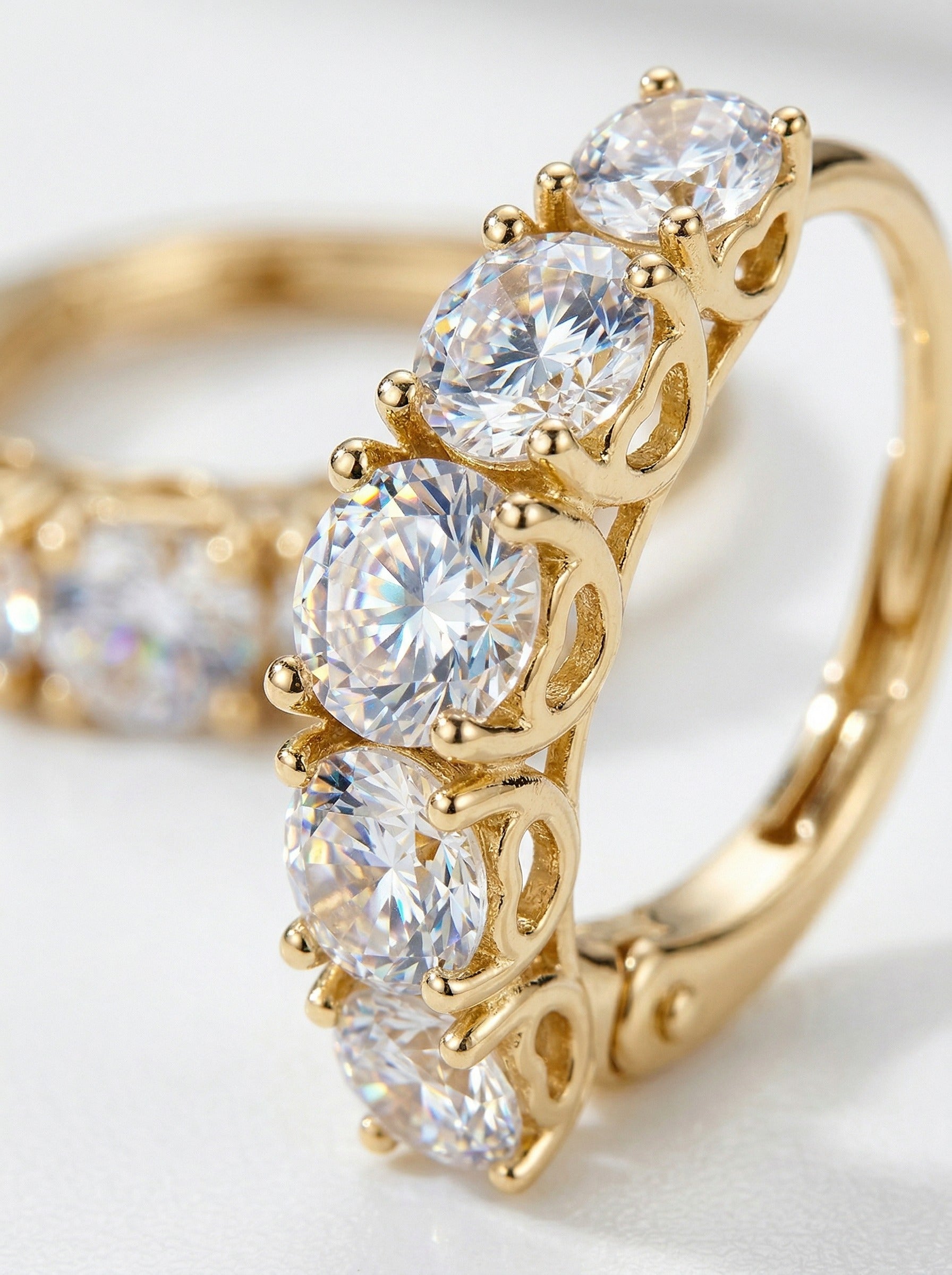 Brilliant Diamond Halo Earrings