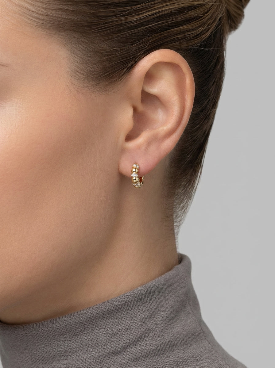 Artisan Diamond Drop Earrings