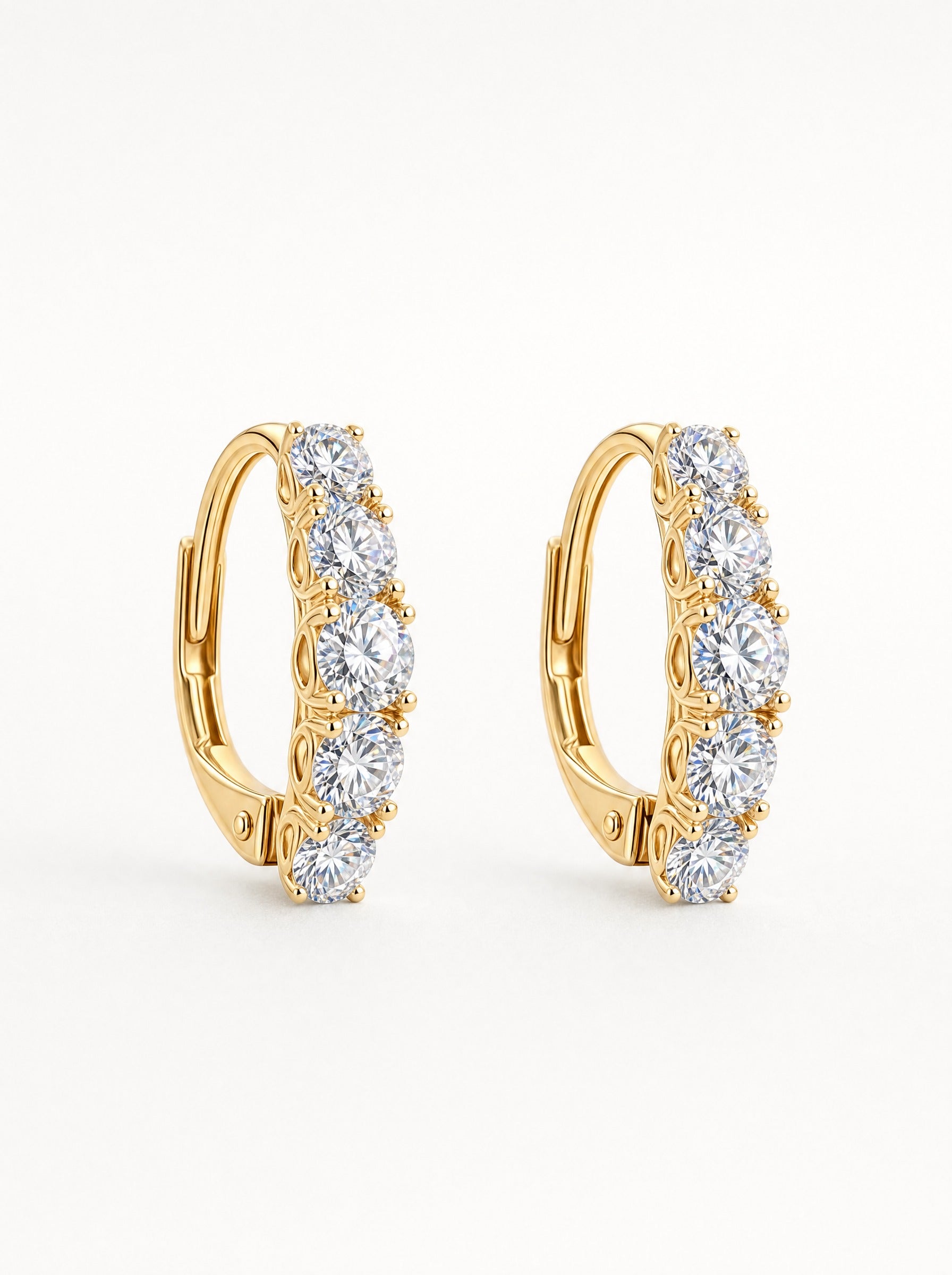 Brilliant Diamond Halo Earrings