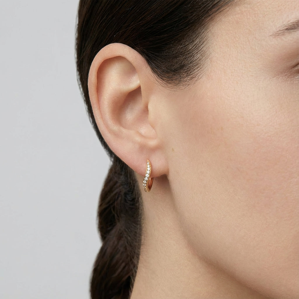 Modern Pave Ear Cuff