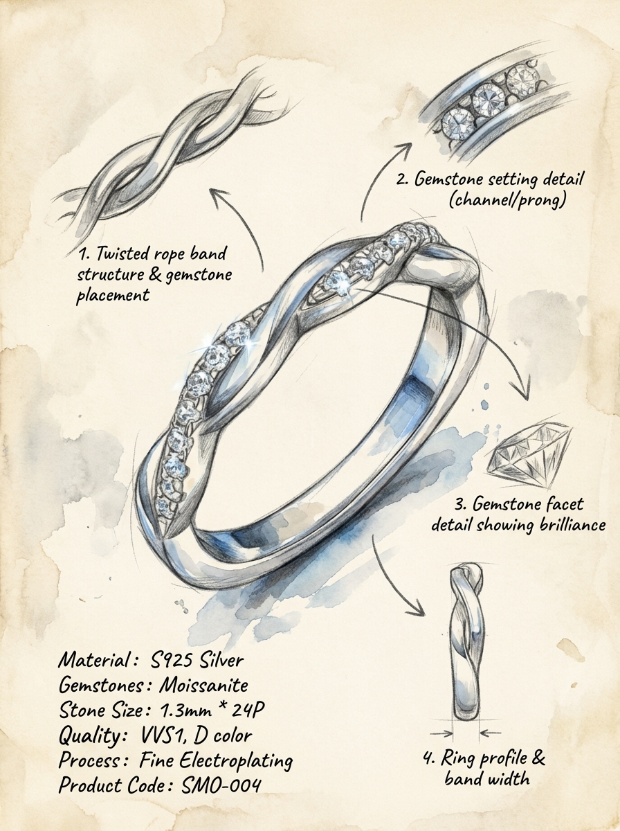 Radiant Diamond Statement Ring