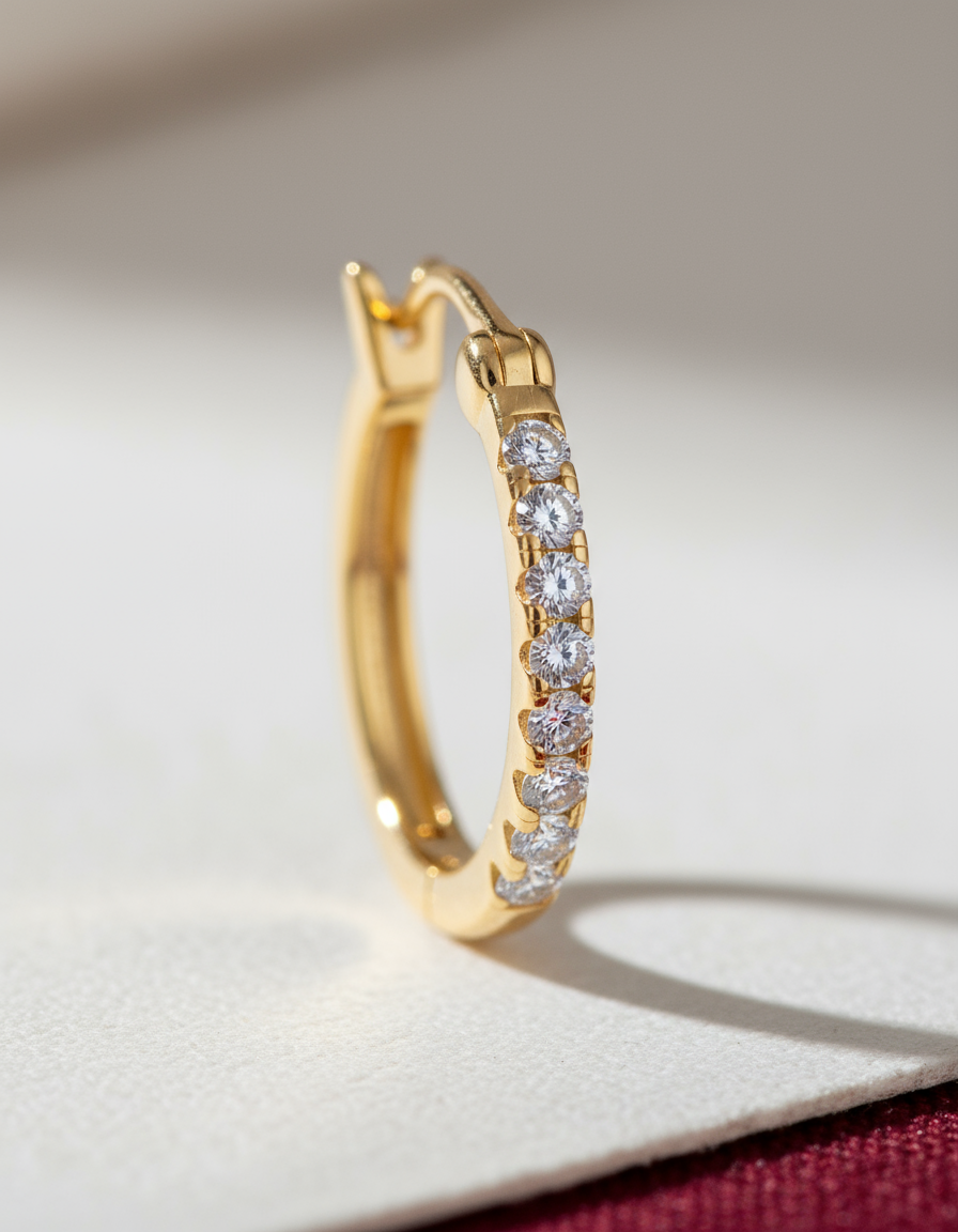 Luminous Diamond Drop Earrings