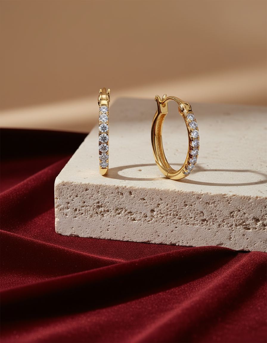 Luminous Diamond Drop Earrings