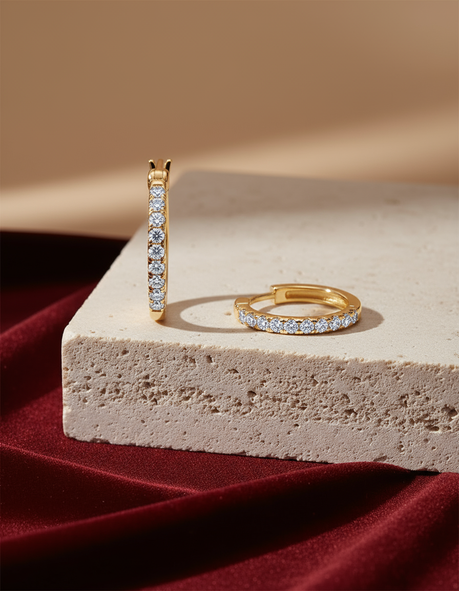 Luminous Diamond Drop Earrings