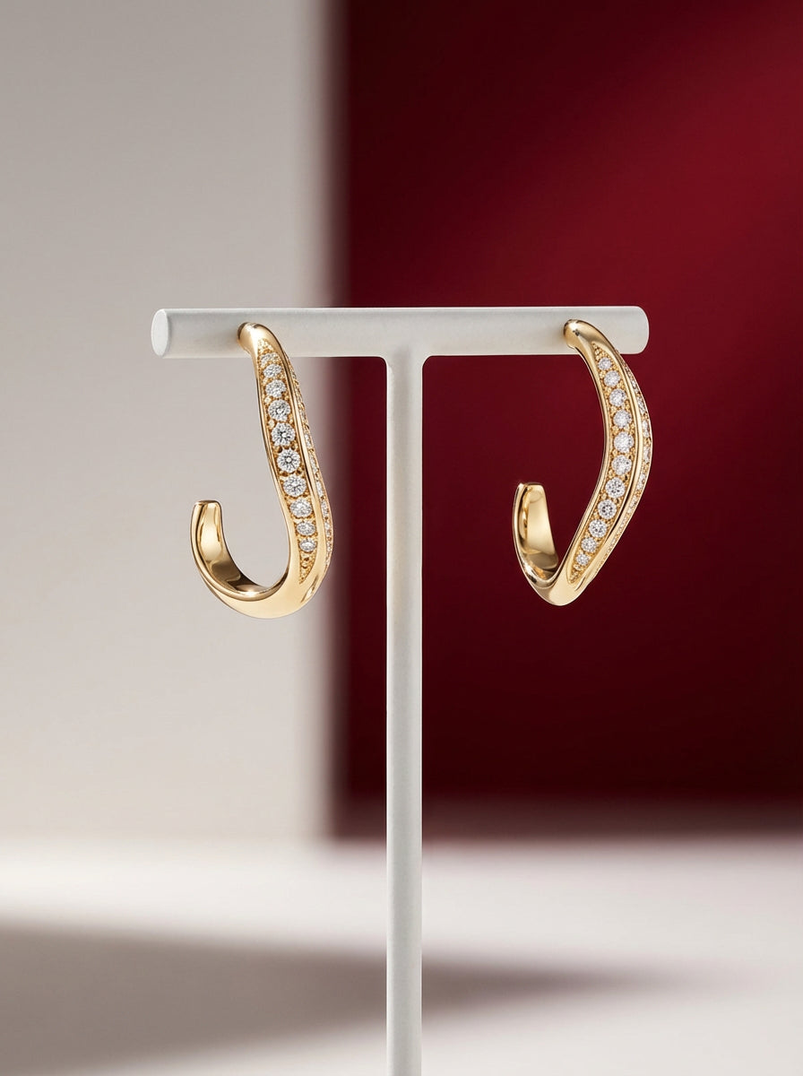 Modern Pave Ear Cuff