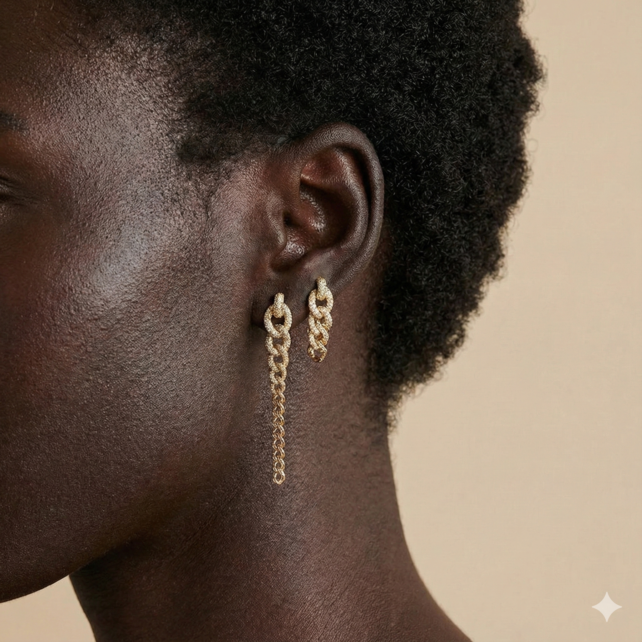 Statement Pave Hoop Earrings