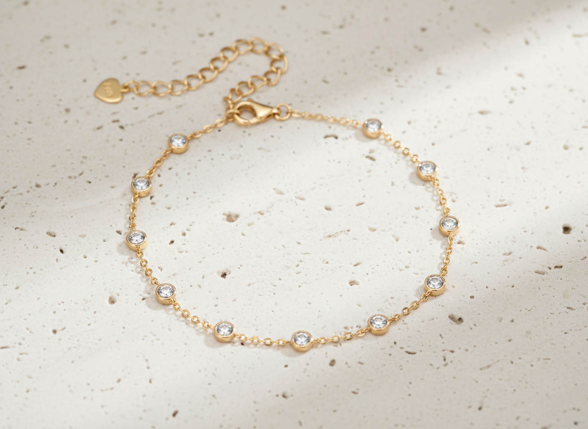 Daily Diamond Station Bracelet