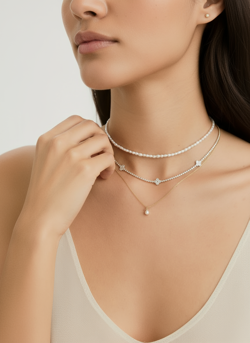 Lucky Clover Diamond Necklace