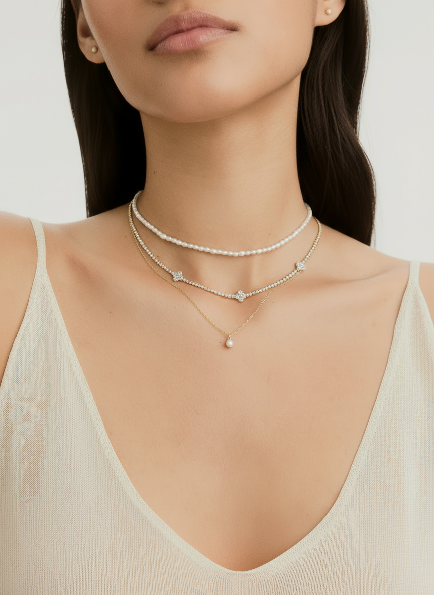 Lucky Clover Diamond Necklace