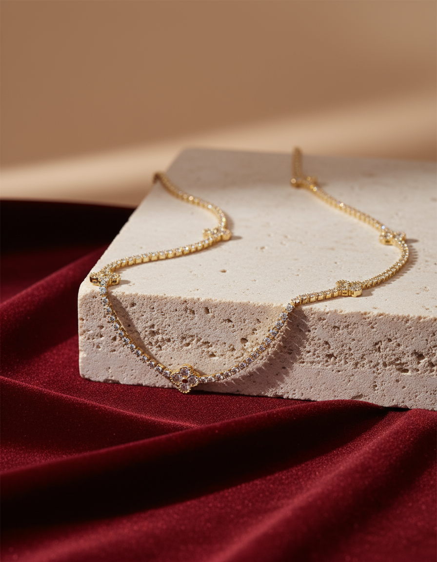Lucky Clover Diamond Necklace