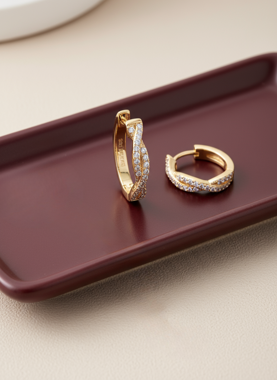 Brilliant Diamond Halo Earrings