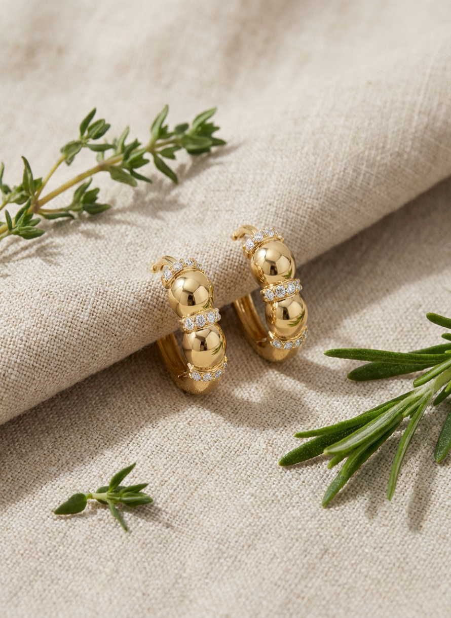 Petite Diamond Stud Earrings