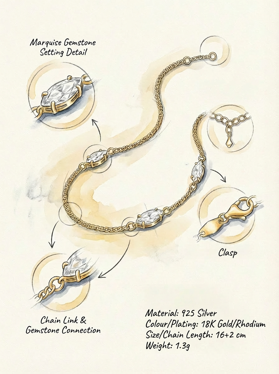 Essential Diamond Chain Bracelet