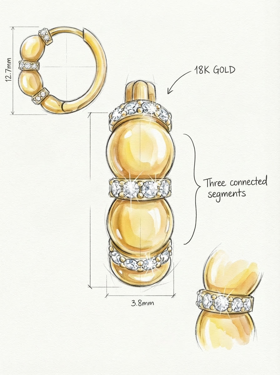 Petite Diamond Stud Earrings