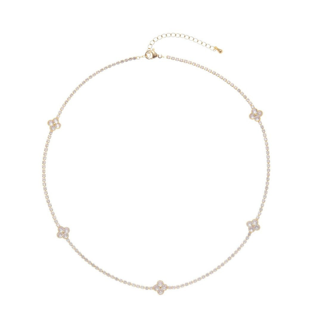 Lucky Clover Diamond Necklace