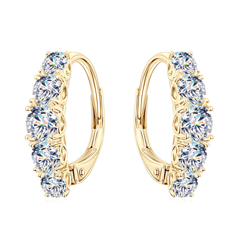 Brilliant Diamond Halo Earrings