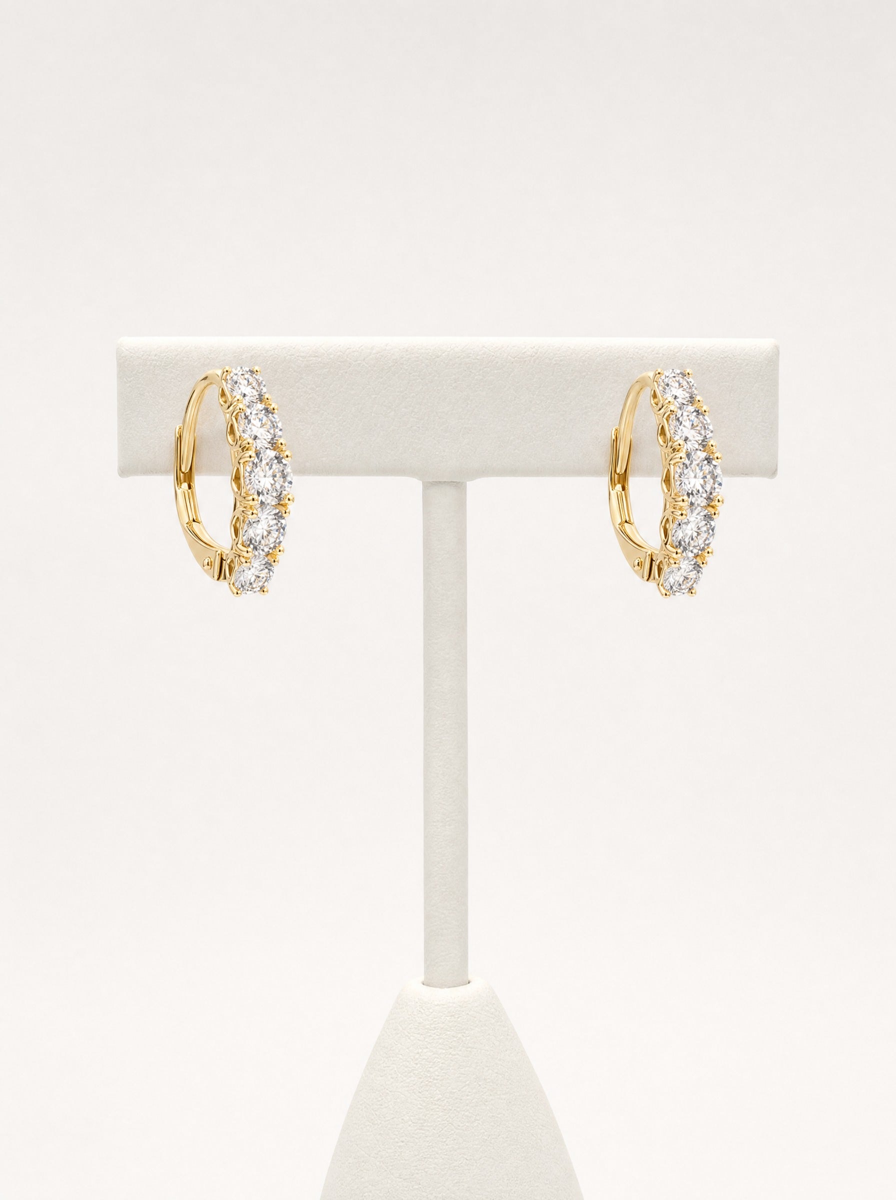 Brilliant Diamond Halo Earrings