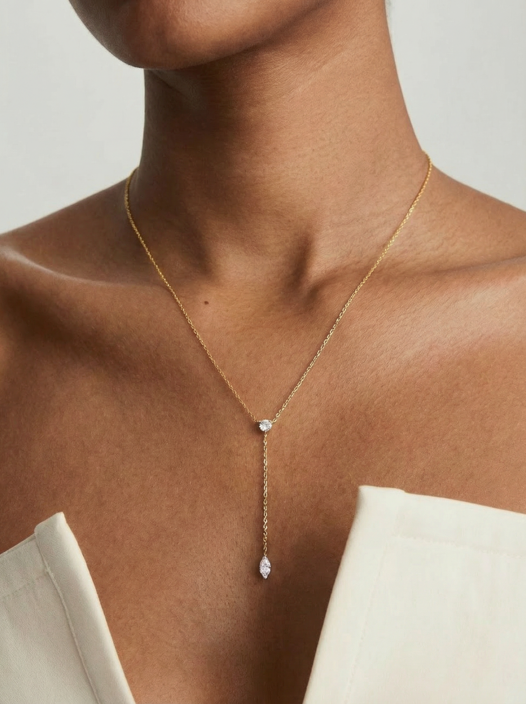 Essential Moissanite Solitaire Necklace
