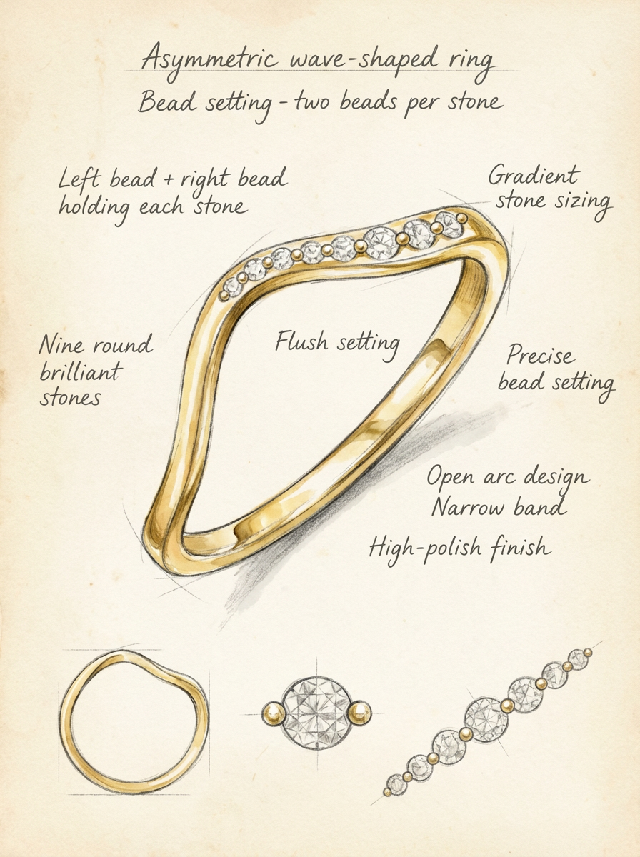 Dainty Diamond Band Ring