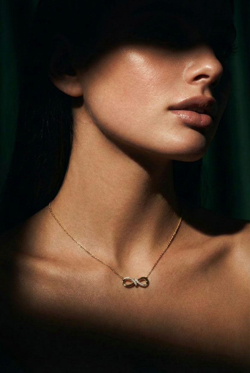 Modern Pave Bar Necklace