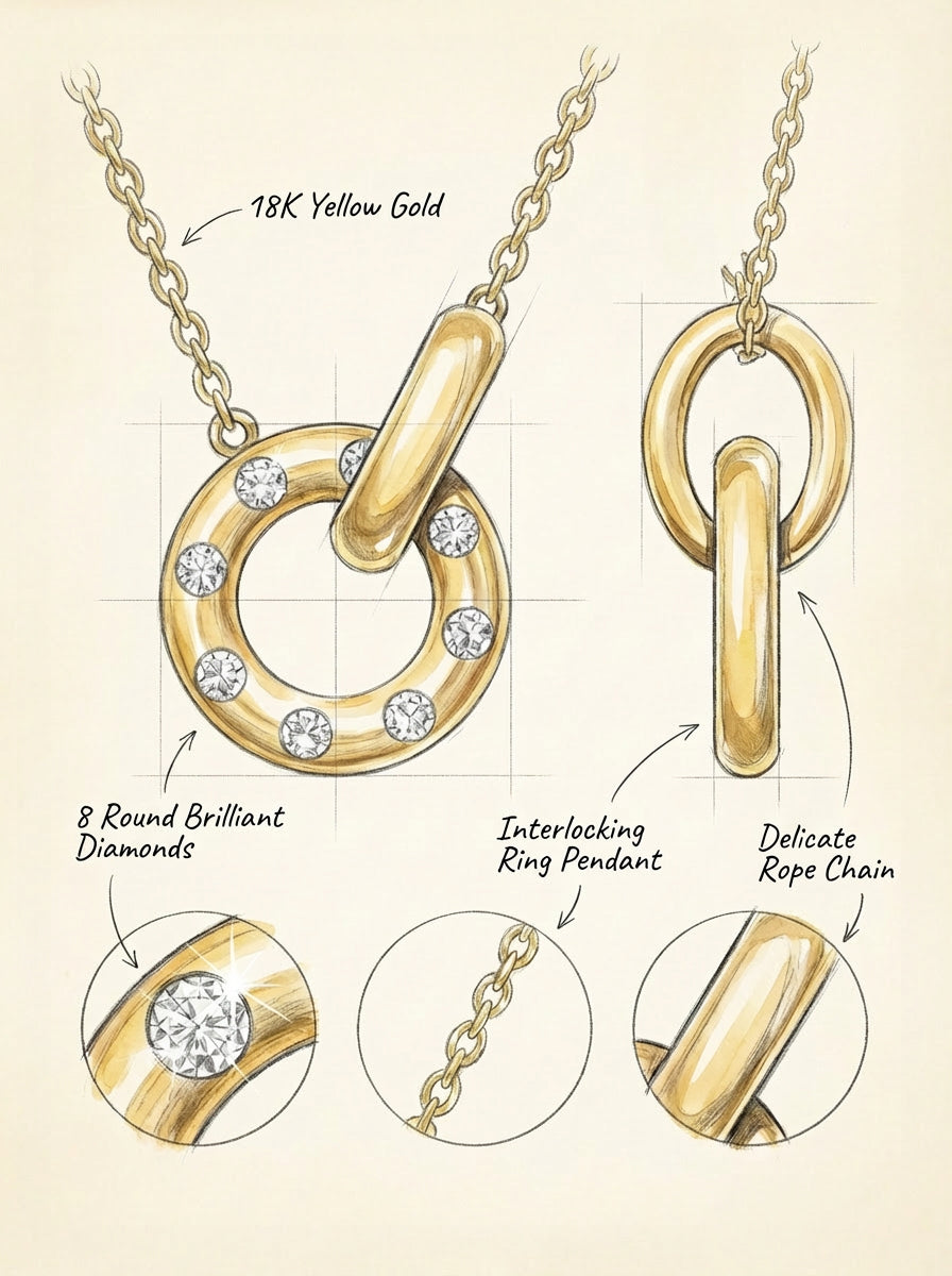 Elegant Diamond Y-Necklace