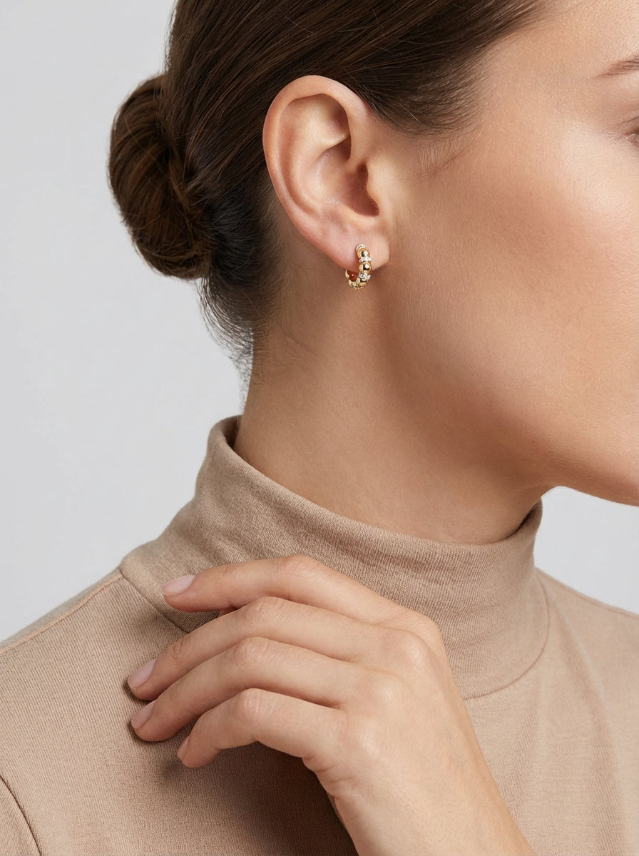 Artisan Diamond Drop Earrings
