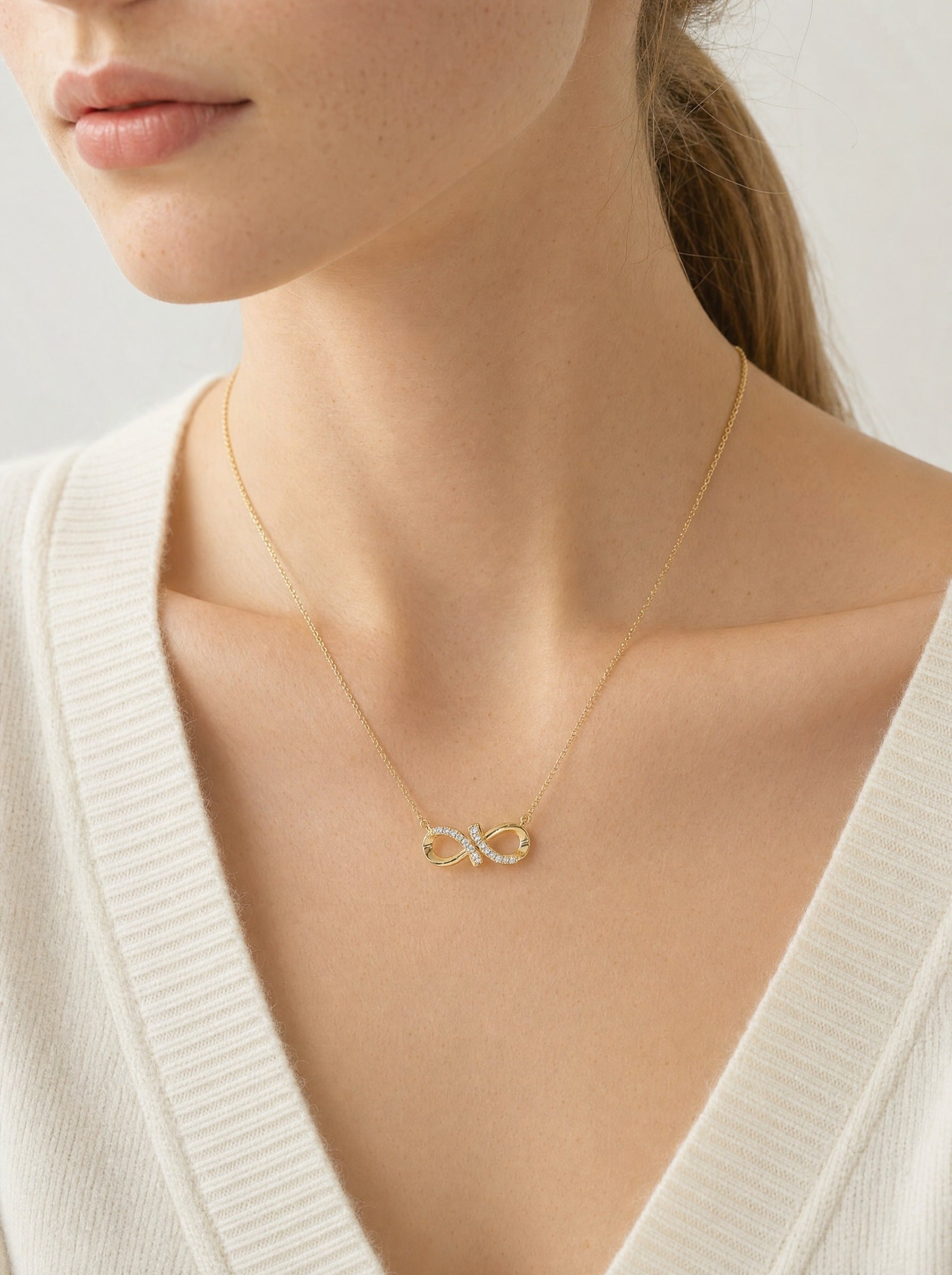 Modern Pave Bar Necklace