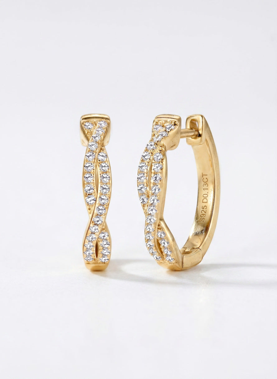 Brilliant Diamond Halo Earrings