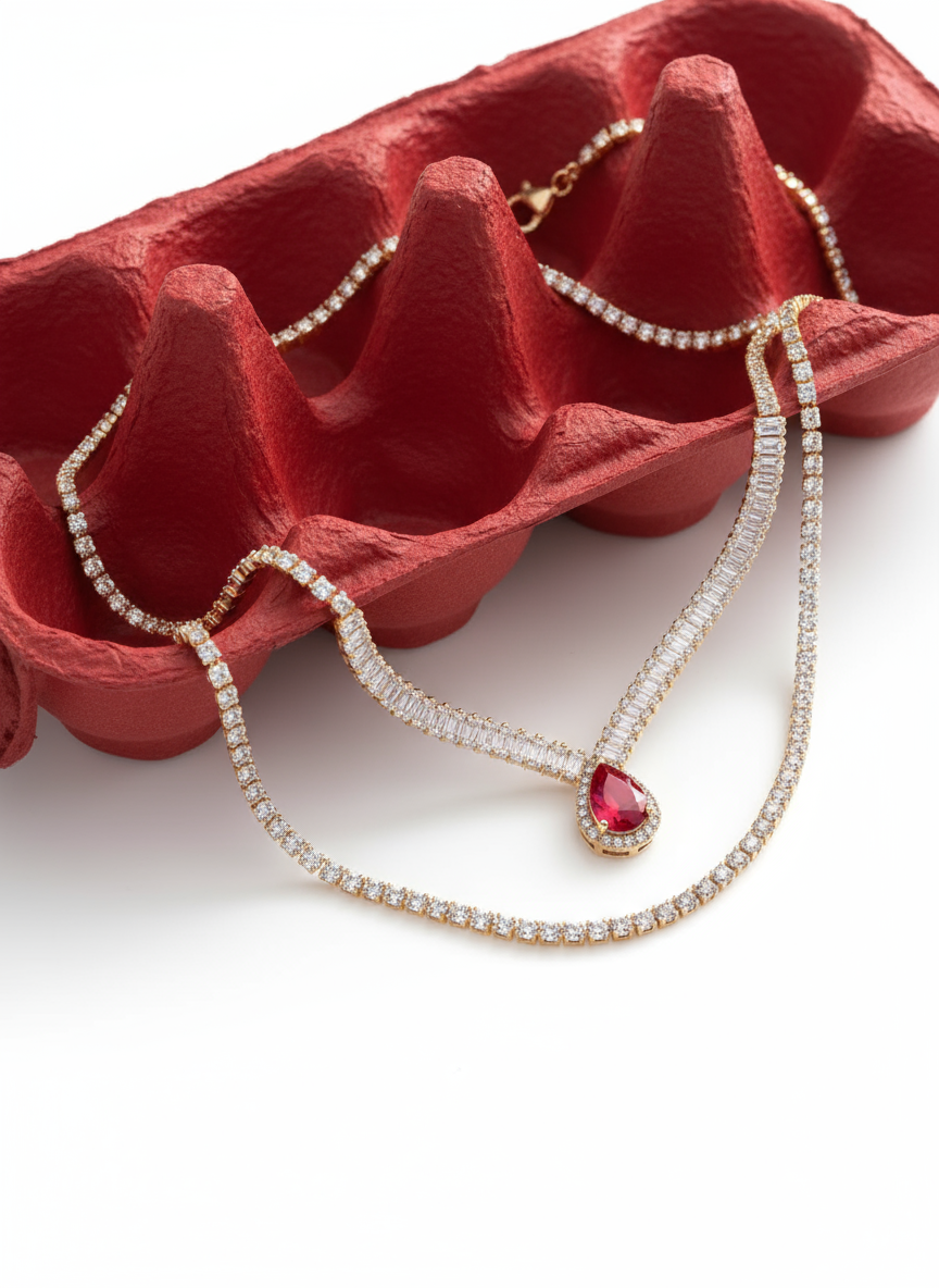 Vintage Diamond Statement Necklace