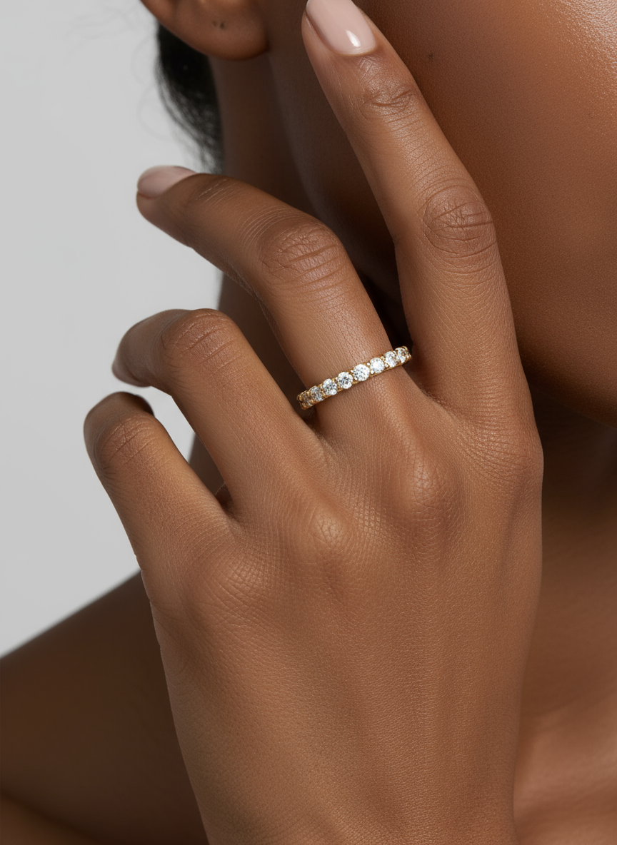 Promise Moissanite Solitaire Ring