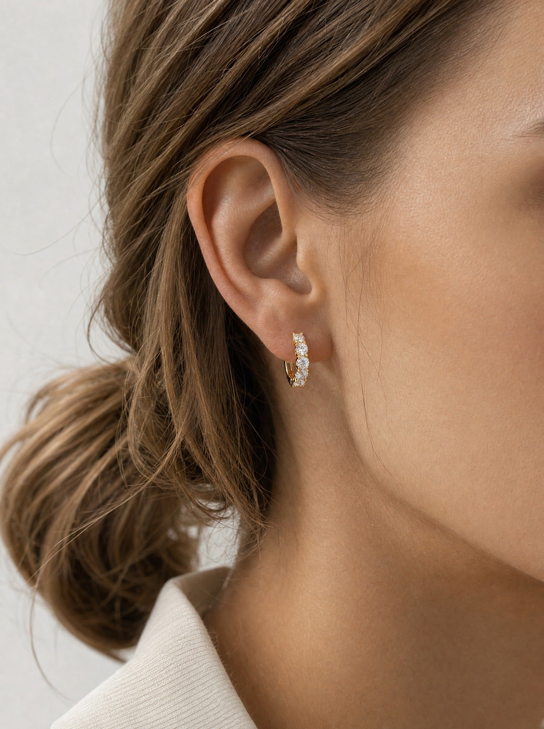 Brilliant Diamond Halo Earrings