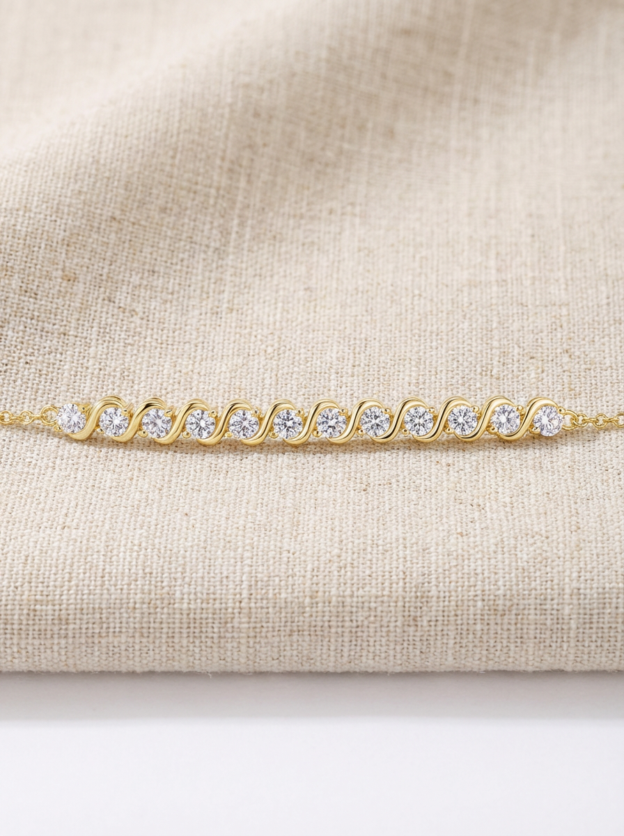 Luxe Moissanite Design Bracelet