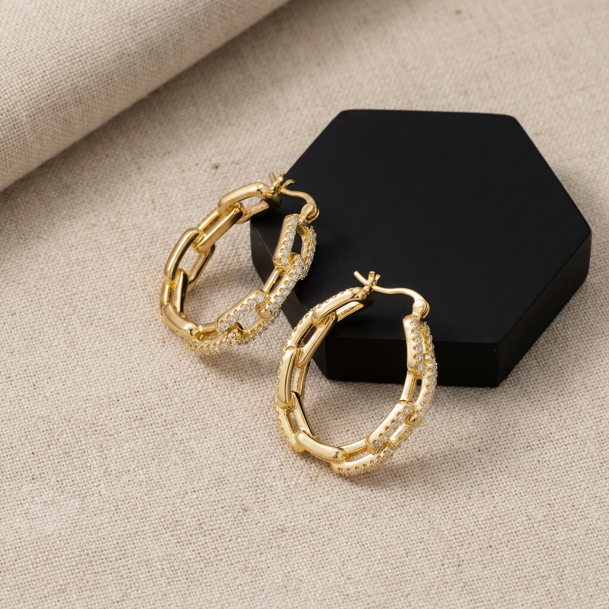 Grand Pave Statement Earrings