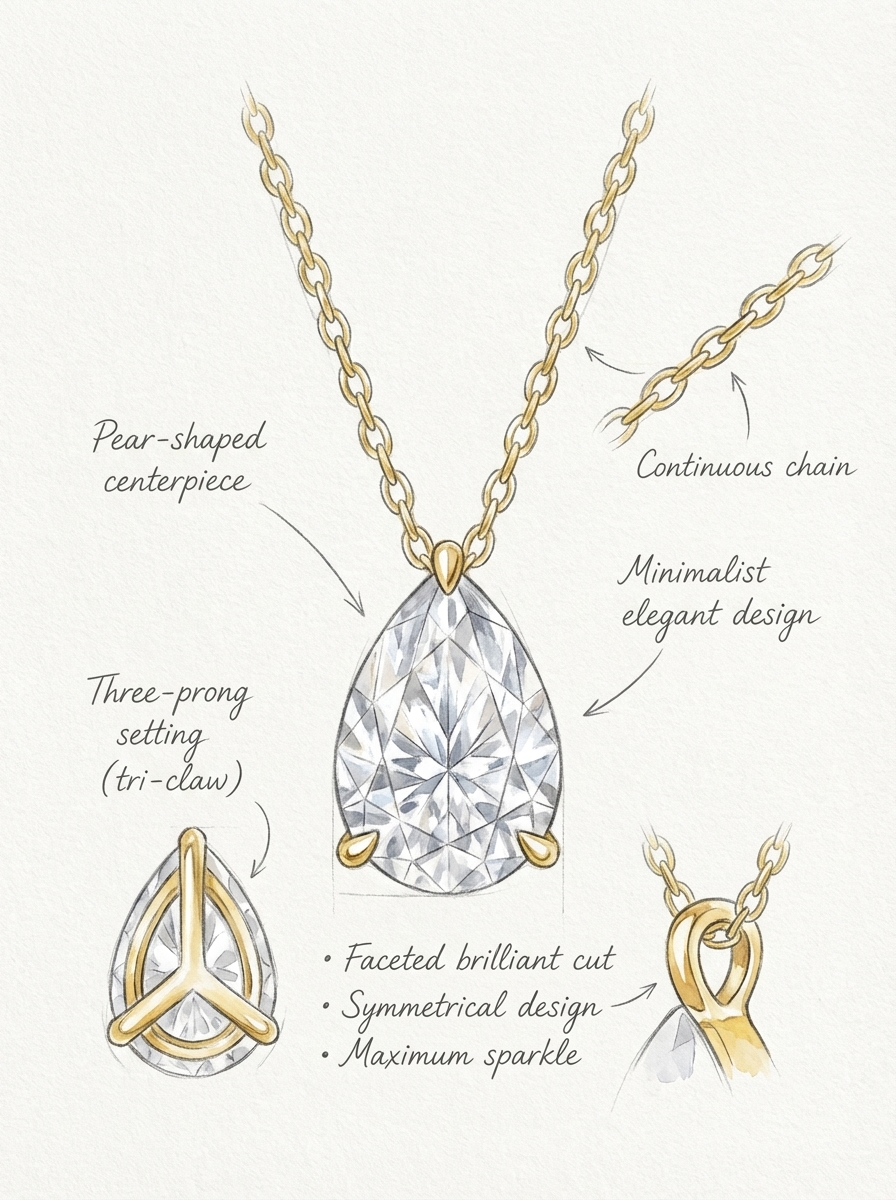 Daily Diamond Pendant Necklace