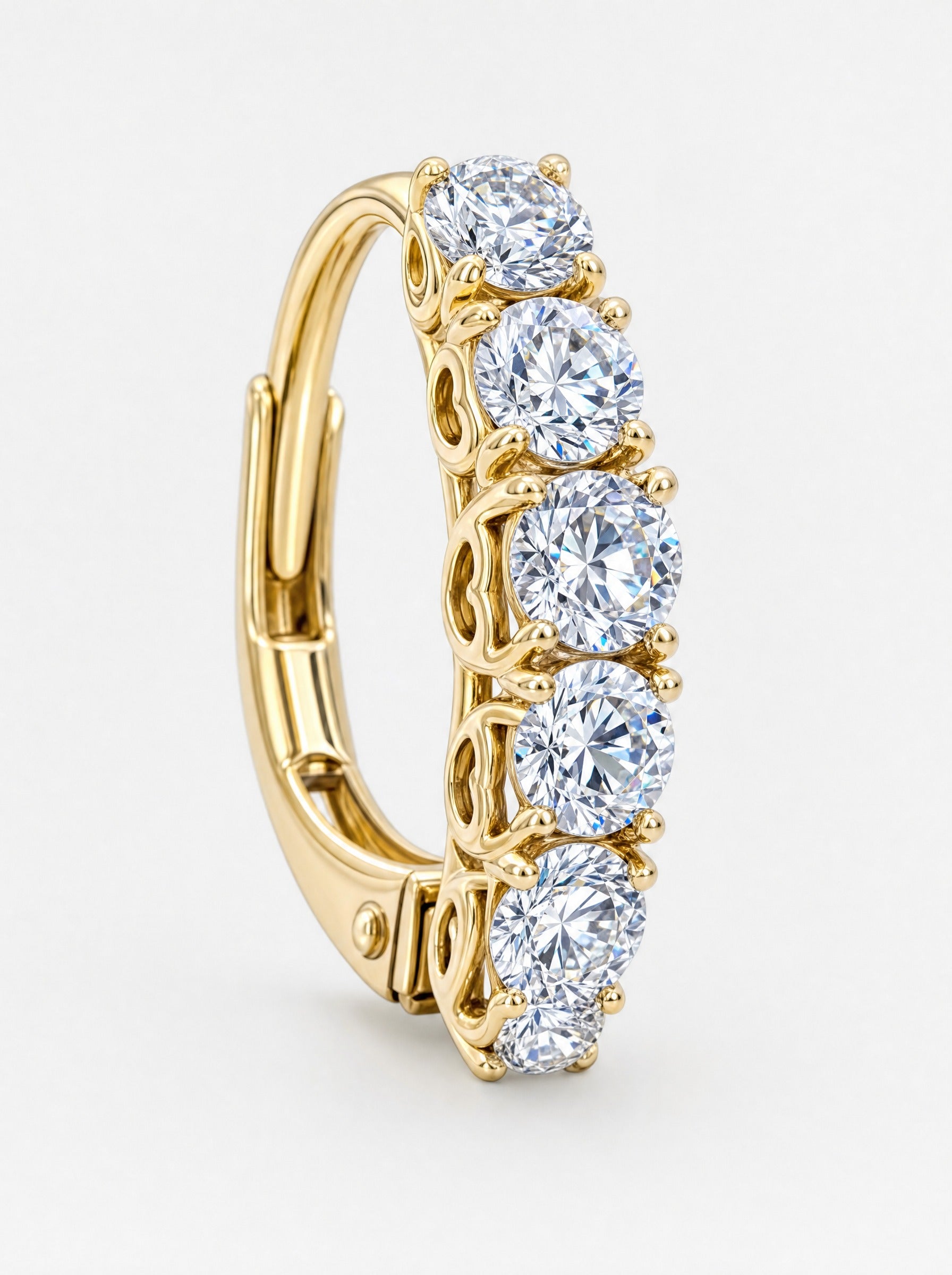 Brilliant Diamond Halo Earrings